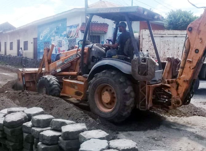 Reparación de calles en Camoapa avanza en un 60%