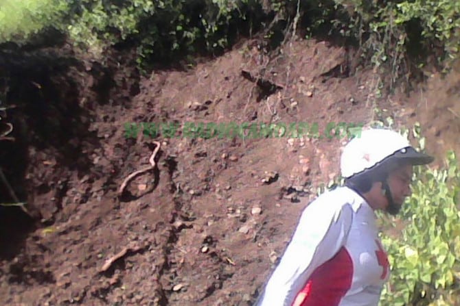 Familias afectadas por deslave en el cerro Masigüe
