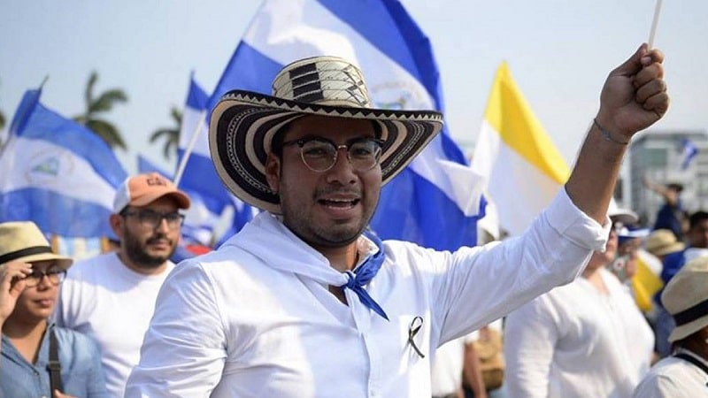 El opositor de Masaya Yubrank Suazo es acusado por el delito de "conspiración para cometer menoscabo a la integridad nacional"