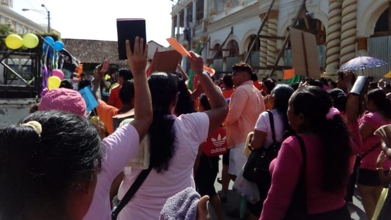 La cruzada antirreligiosa en Nicaragua tocó el día de la Biblia, históricamente celebrado por la comunidad cristiana con actividades públicas