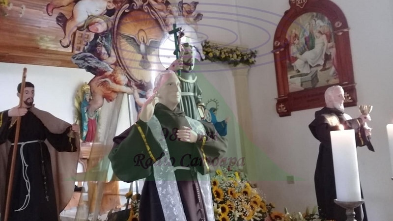 Fiestas patronales de Camoapa inician con bajada de la imagen de San Francisco de Asís