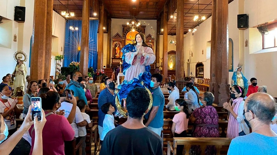 Policía prohíbe procesiones de la imagen de la virgen en Tipitapa