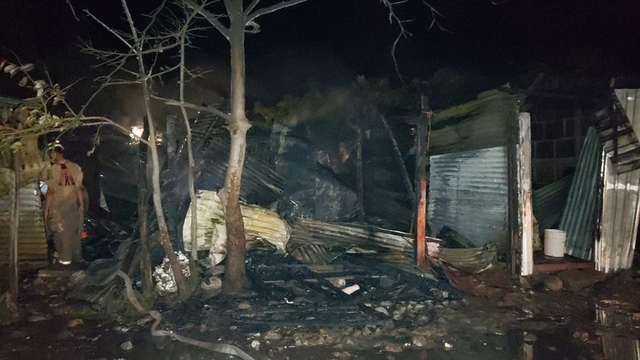 En Estelí, tres viviendas consumidas por el fuego y un bebé con quemaduras