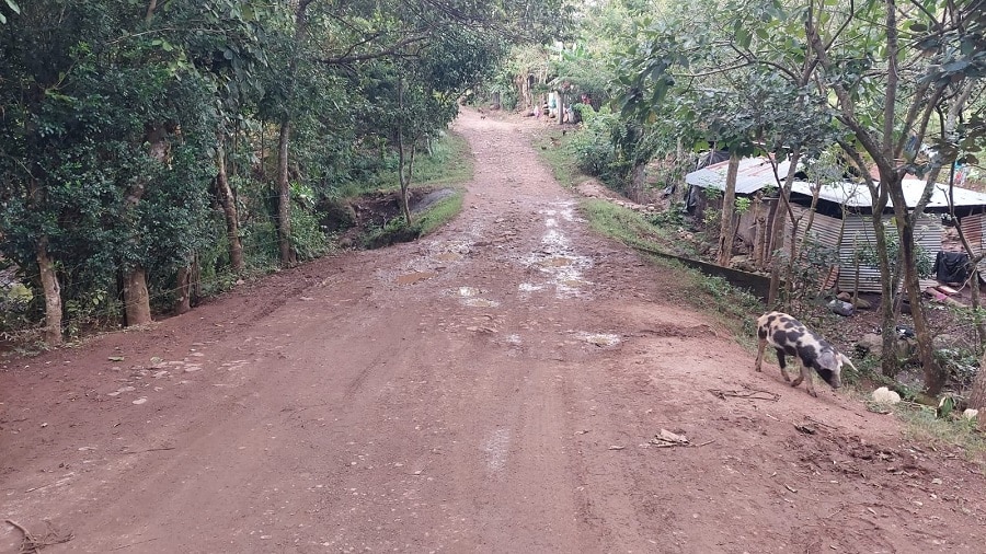 Repararán seis kilómetros de camino en comarca Salinas de Camoapa