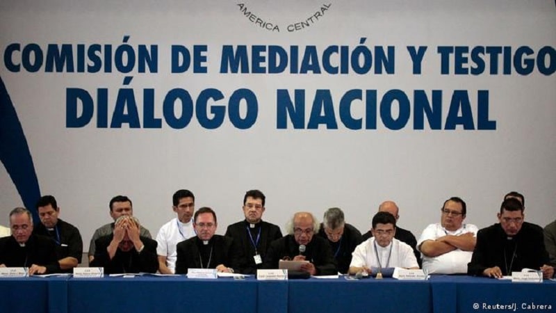Iglesia católica usa el diálogo y la diplomacia para tratar de resolver conflicto en Nicaragua