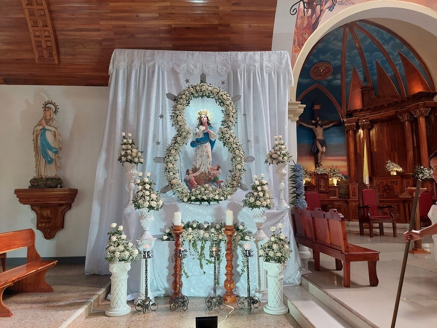En Camoapa celebran el dogma de la inmaculada Concepción de María