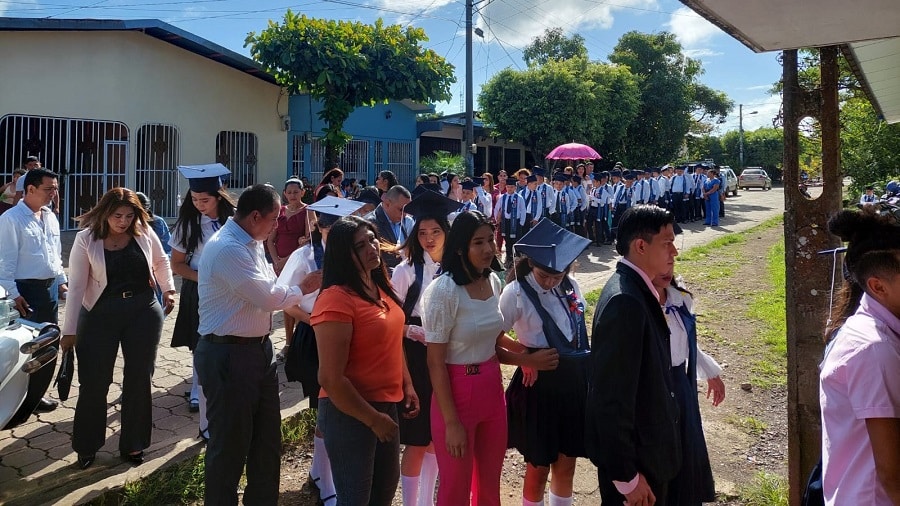 Continúan promociones escolares en la ciudad de Camoapa