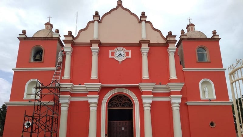 Pintura en Parroquia Santiago Apostol de Boaco