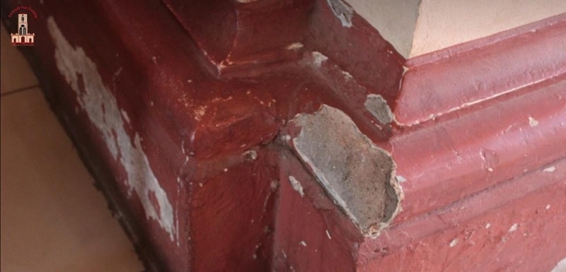 Rifas, venta de comidas, entre otras actividades impulsan los feligreses para reunir 8 mil dólares y poder dar mantenimiento al templo del patrono de los masayas.