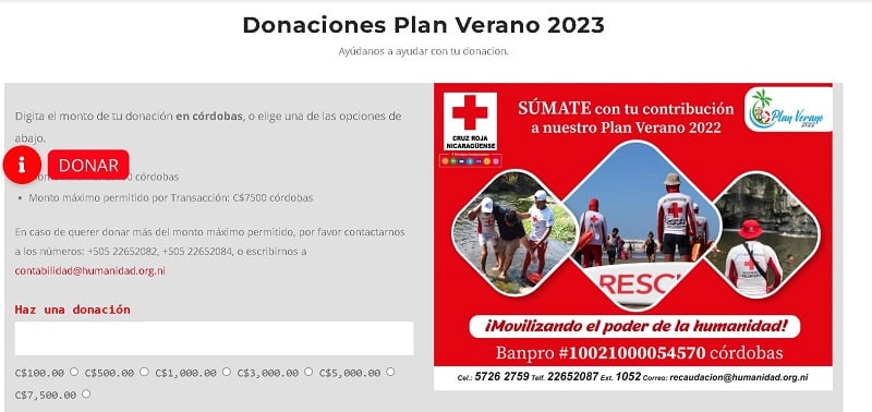 Donaciones Plan Verano 2023