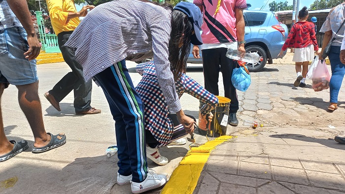 Jóvenes participan en el campamento 2023 de los misioneros adventistas del país.