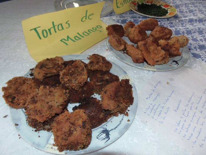 Elaboración torta de Malanga