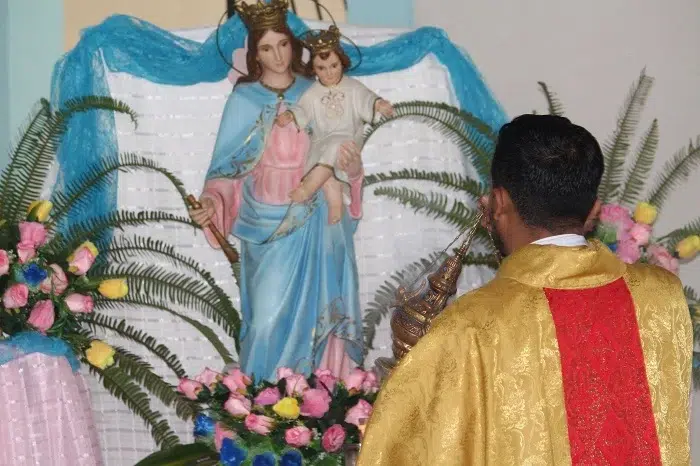 Durante el mes de mayo la imagen ha recorrido las capillas que pertenecen a la Parroquia Sagrado Corazón de Jesús de Boaco Viejo
