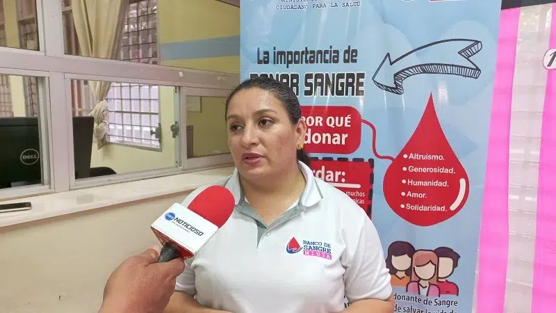Licenciada Heidi Bermúdez, promotora del Banco Regional de Sangre en Juigalpa