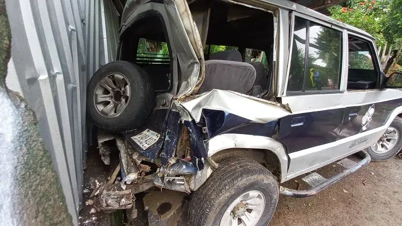 Triple colisión en carretera a El Rama dejó un lesionado y daños materiales