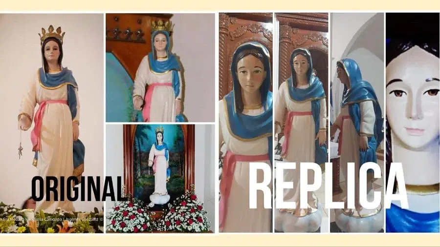 Aparente cambio de imagen de la virgen genera inconformidad en comunidad católica de Camoapa