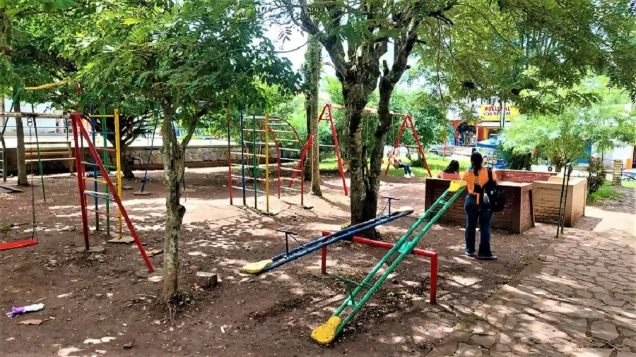 Unos catorce juegos infantiles fueron ubicados en el parque de Camoapa el año pasado. Según el Plan de Inversión Anual del 2022 en esta iniciativa se invirtieron unos quinientos mil córdobas con fondos propios.