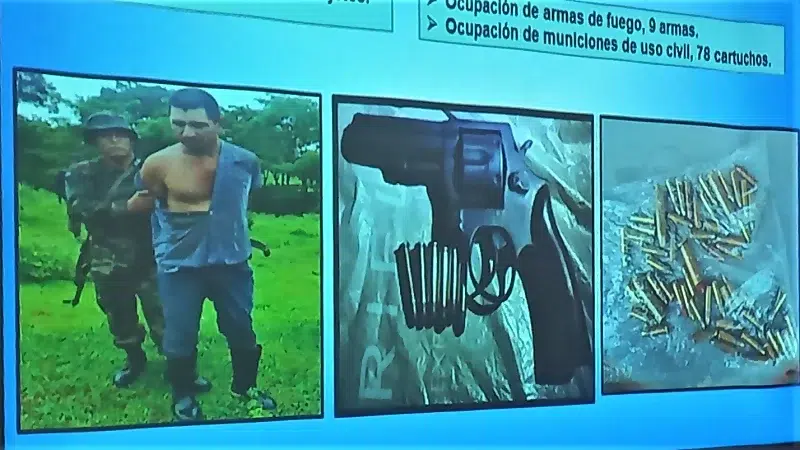Durante el periodo, el Quinto Comando Militar ha capturado a 23 sujetos los que fueron entregados a instructores de la Policía. Les ocuparon nueve armas de fuego y 78 cartuchos (municiones) portados de forma ilegal