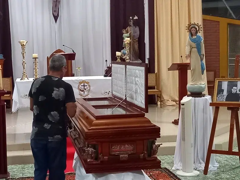 Vela de fray Domingo Gatti en la Parroquia San Francisco de Asís, de Juigalpa.