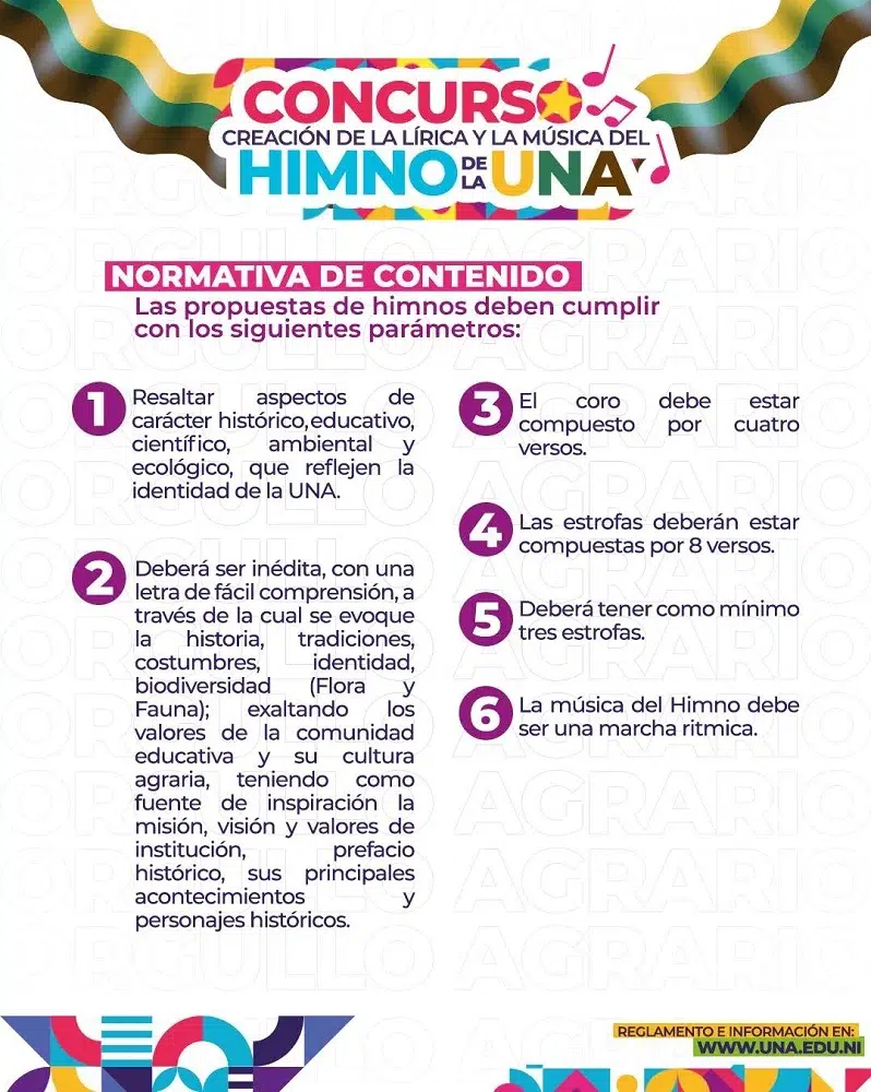 Normativa del contenido del himno de la Universidad Nacional Agraria