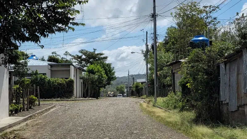 Algunas calles de la ciudad de Camoapa