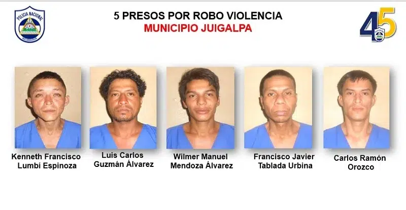 Las 19 personas detenidas enfrentan sus respectivos procesos penales en los juzgados correspondientes de Juigalpa.