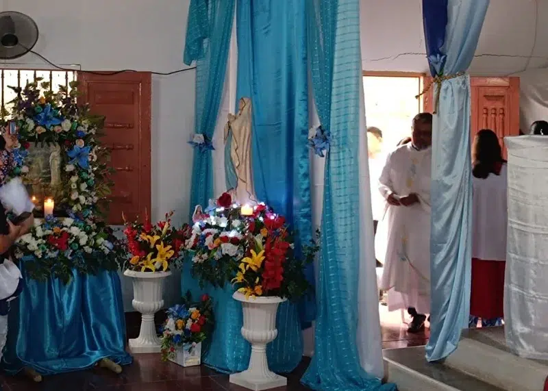 Cada 11 de febrero se celebra la Fiesta de Nuestra Señora de Lourdes en la comarca El Pochote, Comalapa.