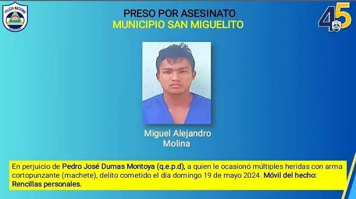Capturan a hombre señalado de matar a otro de varios machetazos