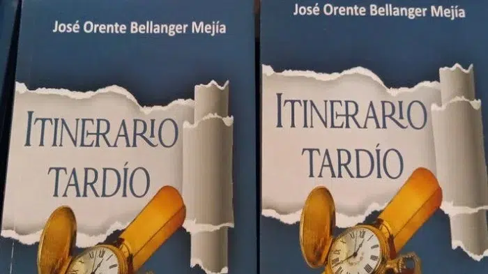 “Itinerario Tardío” es la obra literaria del escritor comalapeño, José Orente Bellanger Mejía