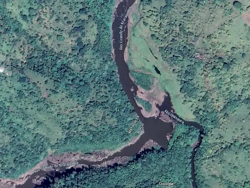 Unión de los ríos Quisaura y Río Grande de Matagalpa.