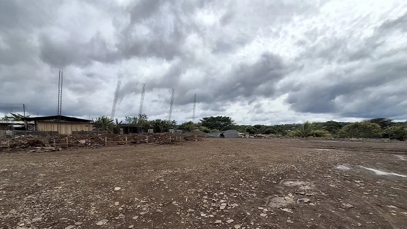 Espacio donde se construirá el nuevo mercado de Camoapa. Foto Cortesía