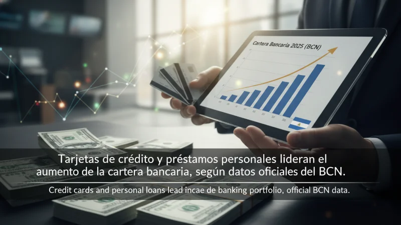 Crédito bancario crece levemente en Nicaragua impulsado por consumo