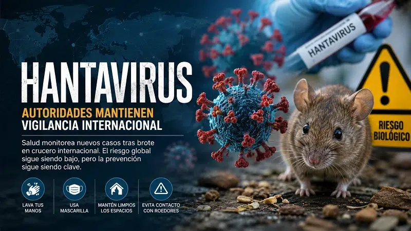 Hantavirus mantiene vigilancia sanitaria internacional tras nuevos casos confirmados