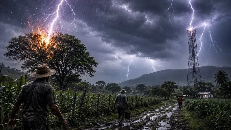 Aumentan las muertes por rayos en Nicaragua durante la temporada lluviosa